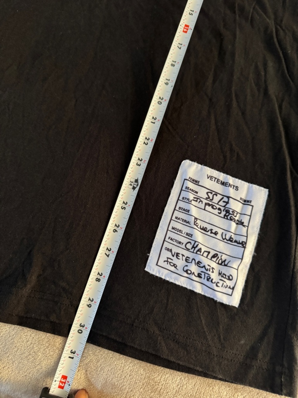 Vetements Haute Couture Tee XXL Streetwear Minimalist Luxury - Picture 9 of 11